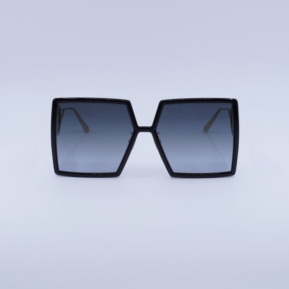 Dior 30MONTAIGNE SU 12A1 Sunglasses Black Square Frame, Gradient Grey Lenses main image 8